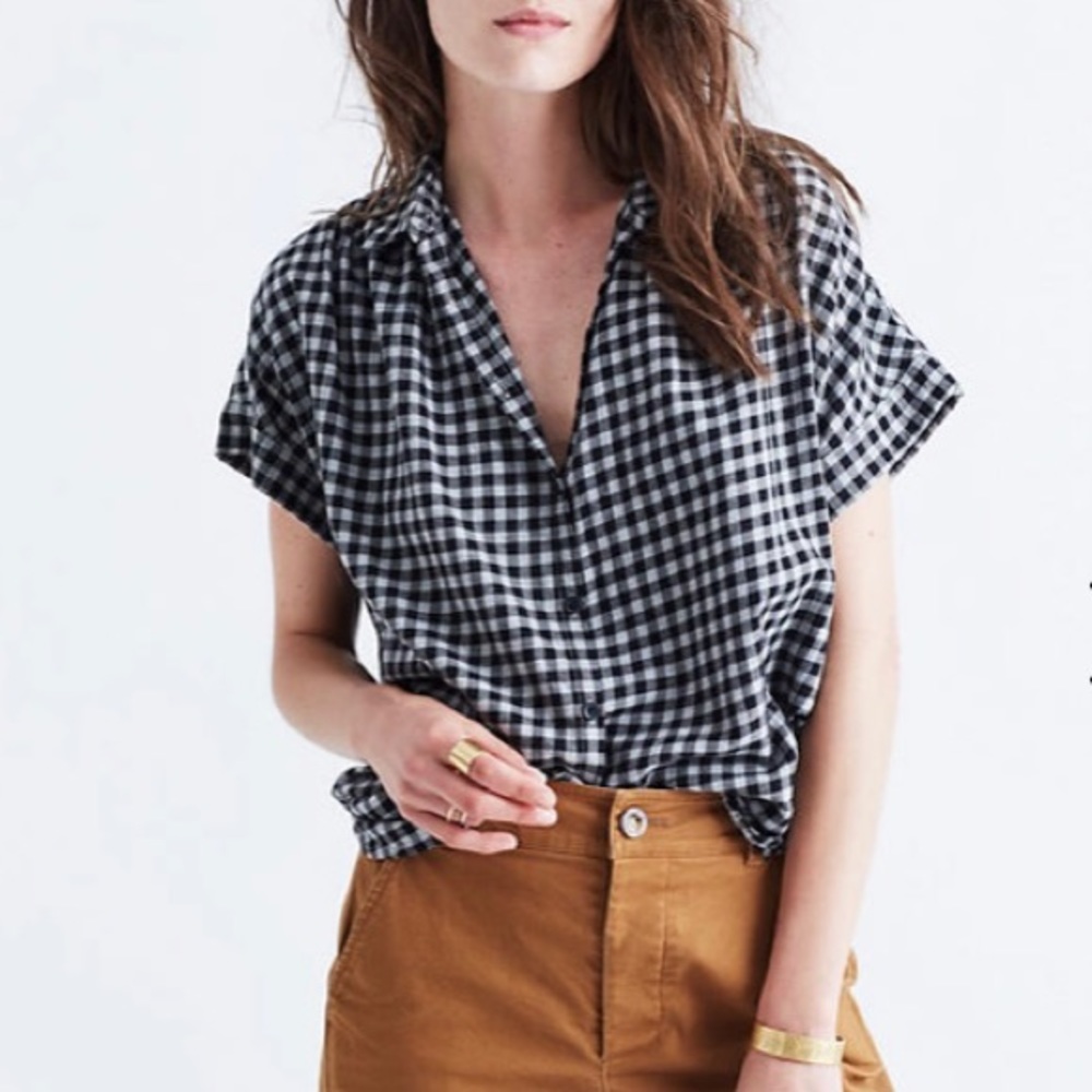 Madewell Central Gingham Blouse
